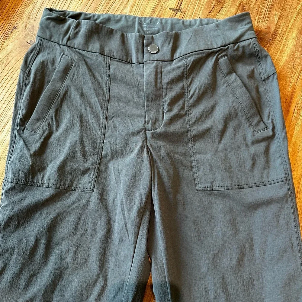 Athleta Trekkie Hike Pant 2021 Active  Gym Elastic Waist‎ Ankle Zippered Pockets